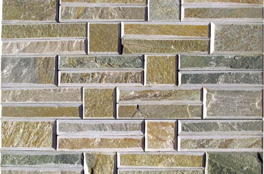SC014 Yellow Stacked Stone Slate